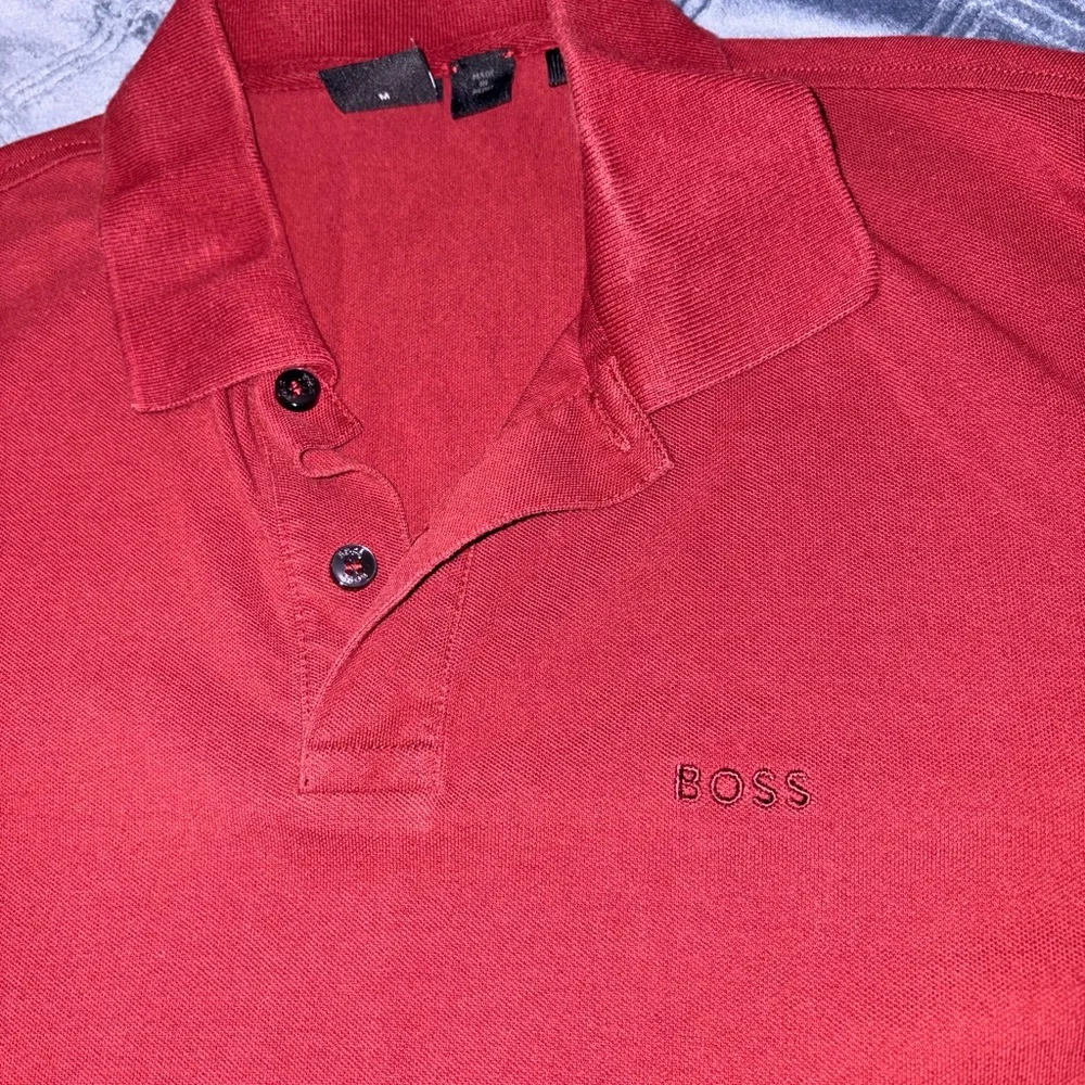 Men's Boss Red Polo Shirt - Picture 2 of 3